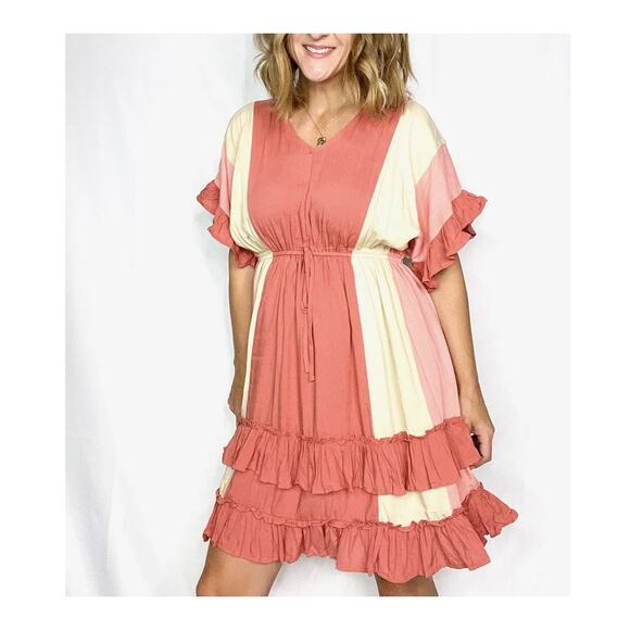 Ruffled Mini Dress - Picture 1 of 2